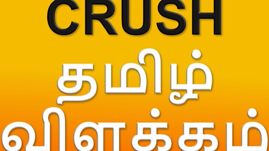 The Enigmatic Crush: Unveiling the Meaning of 'Crush on You' in Tamil