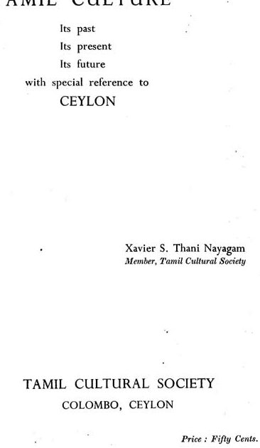 The Meaning and Significance of Purpose in Tamil Culture The Meaning and Significance of Purpose in Tamil Culture