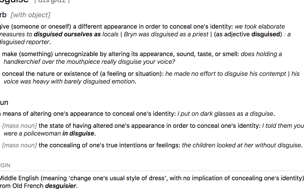 The Deeper Meaning Behind Disguise: Exploring the True Nature of Concealment